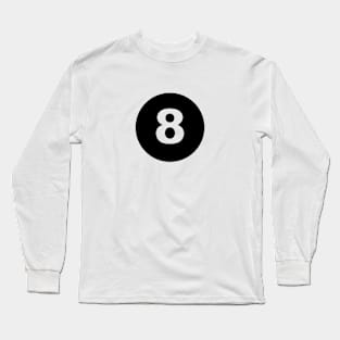 Number Graphic Magic 8 Ball Long Sleeve T-Shirt